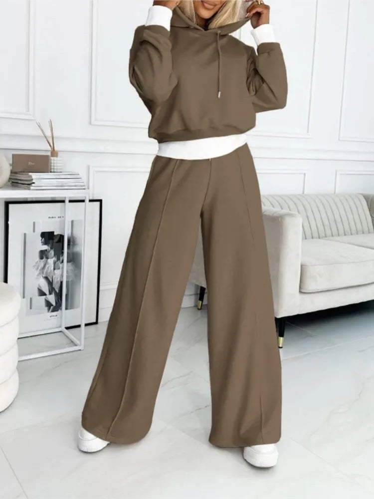 Tenue Détendue Femme 2 Pièces - Ensemble Confortable Haut et Pantalon