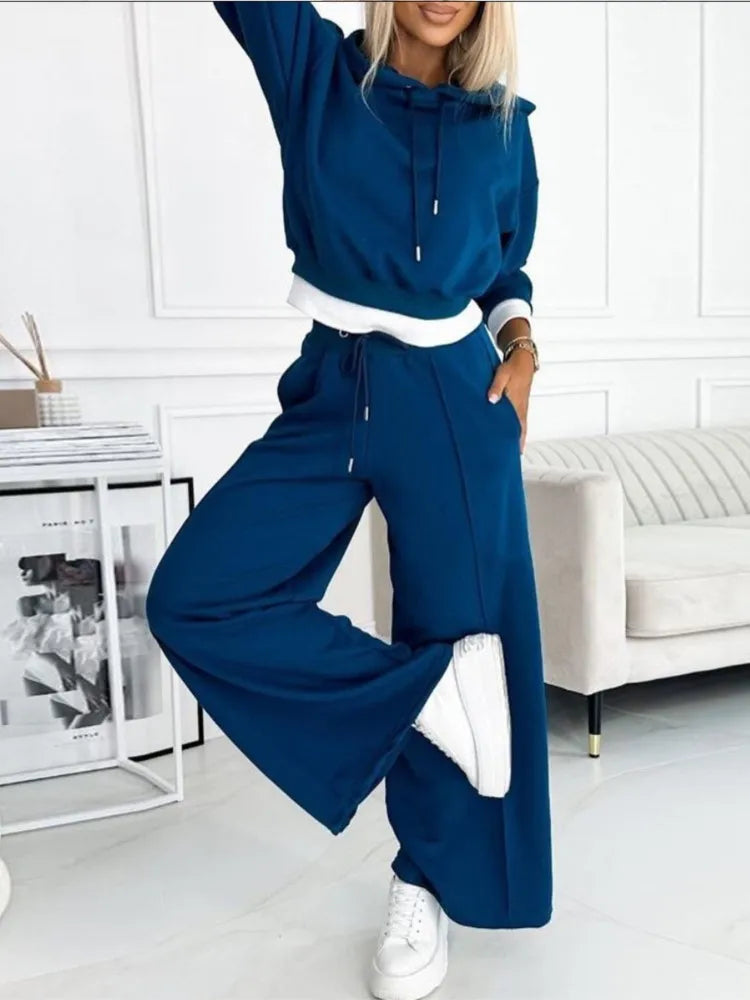 Tenue Détendue Femme 2 Pièces - Ensemble Confortable Haut et Pantalon