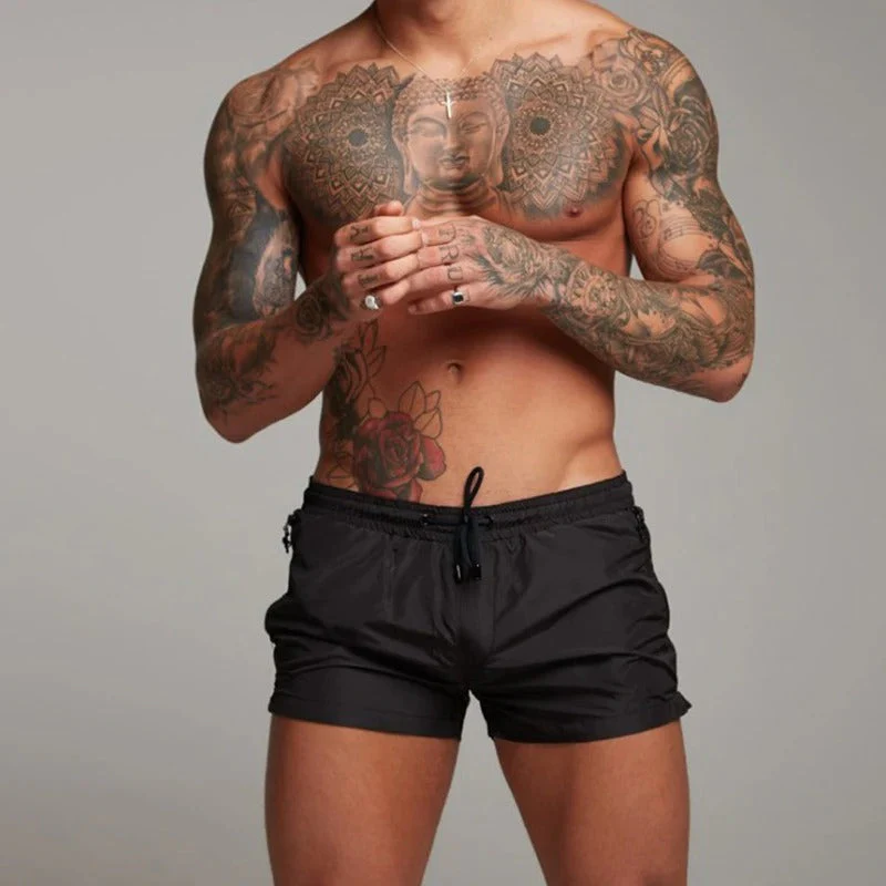 Short de Bain Homme Élégant avec Ceinture Réglable