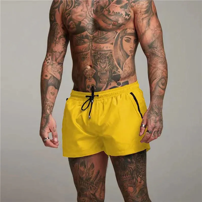 Short de Bain Homme Élégant avec Ceinture Réglable
