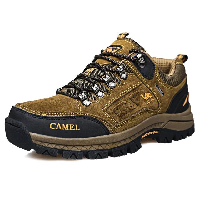Chaussure de marche Outdoor en cuir brun pour homme - LuxeStyle