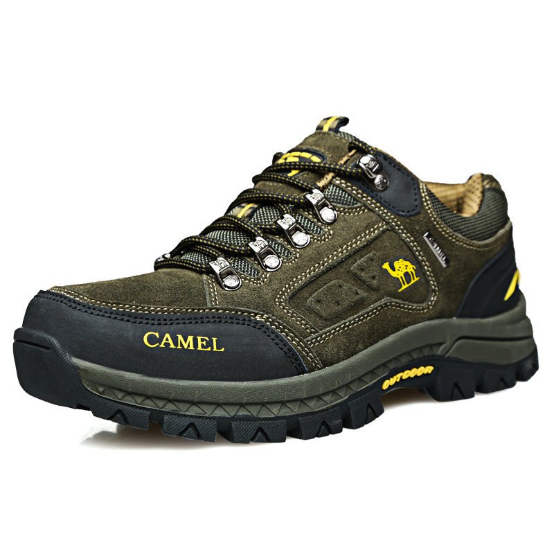 Chaussure de marche Outdoor en cuir brun pour homme
