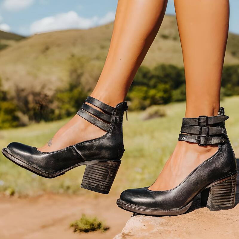 Talons Femmes Élégants - Chaussures Hauts Talons en Cuir Écologique avec Semelle Confort - LuxeStyle