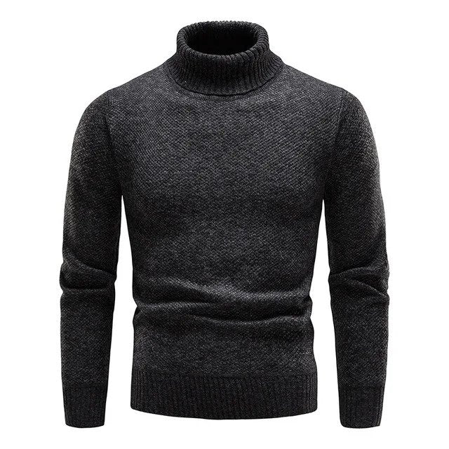Pull Homme Col Roulé Chaud Hiver - LuxeStyle