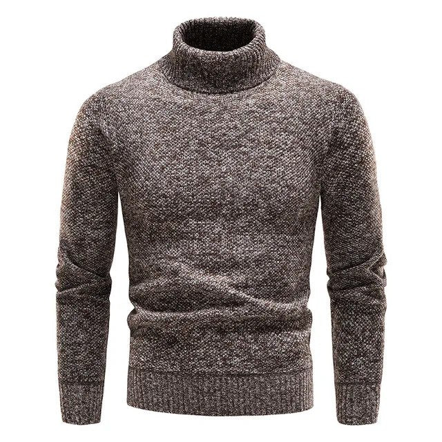Pull Homme Col Roulé Chaud Hiver