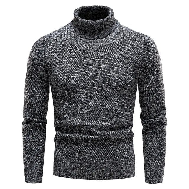 Pull Homme Col Roulé Chaud Hiver