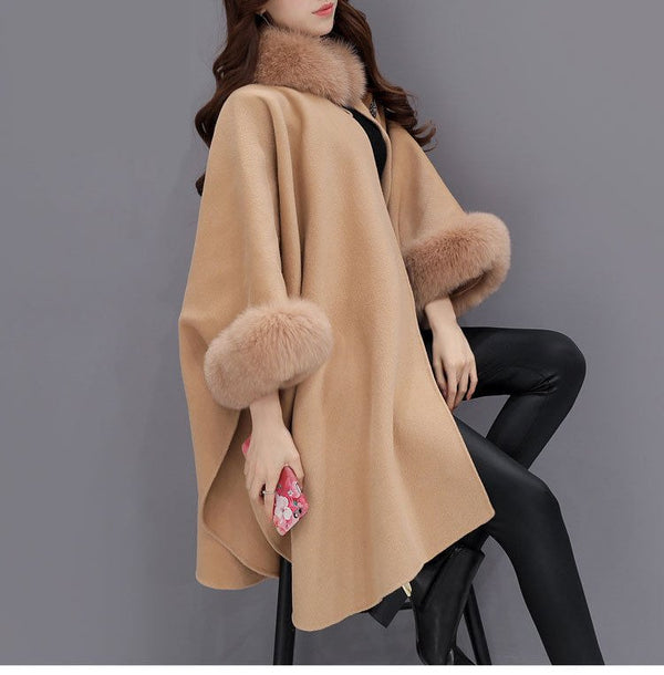 Manteau Hivernal Douillet à Capuche avec Fermeture Éclair pour Femme