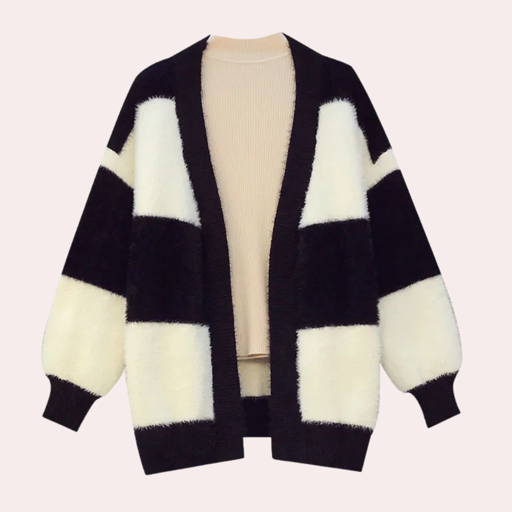 KATELYA - Cardigan À Rayures En Tricot Pour Femmes