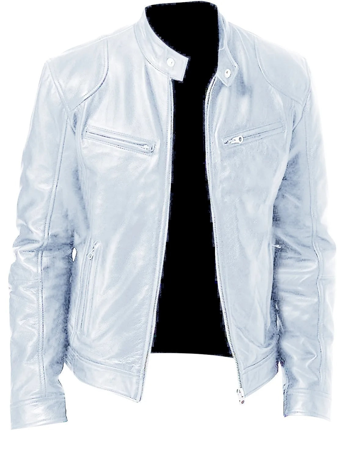 Blouson Cuir Noir Homme Éclair Rapide