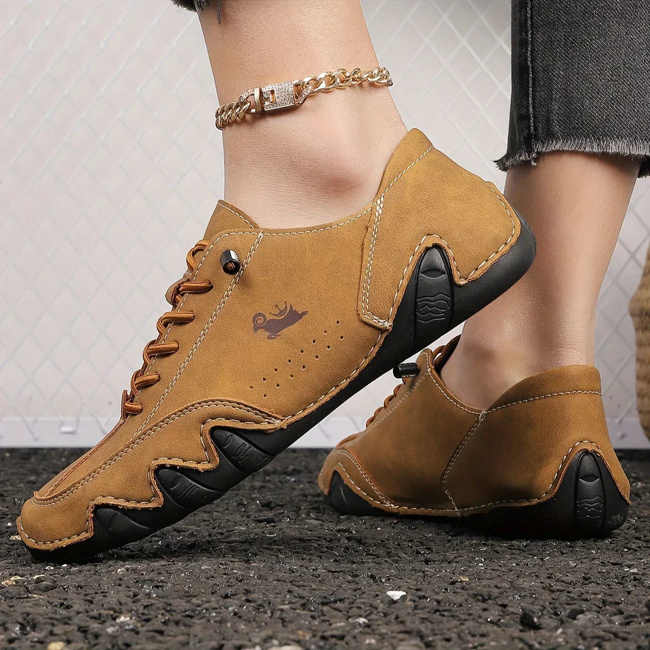 Chaussures Homme Désinvoltes à Lacets – Style Minimaliste avec Semelle Gravée - LuxeStyle