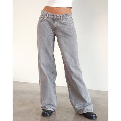 Jean Femme Décontracté Taille Élevée Relâché