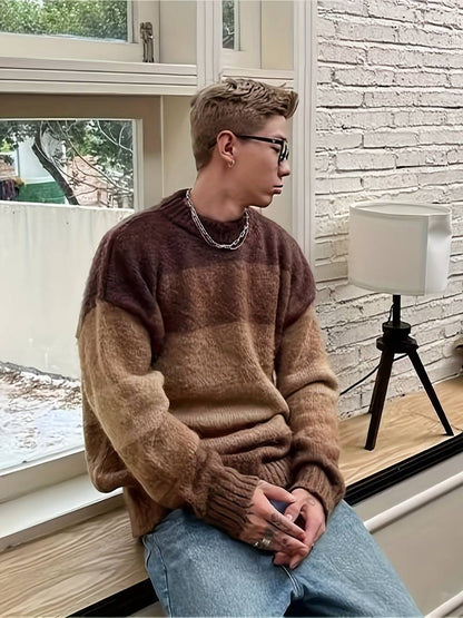 Pull Homme Col Rond Hiver Douillet - LuxeStyle