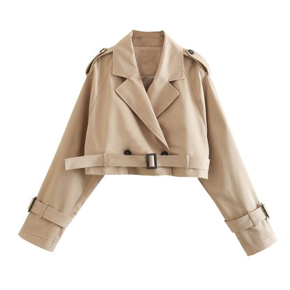 Manteau Long Élégant pour Femme avec Ceinture
