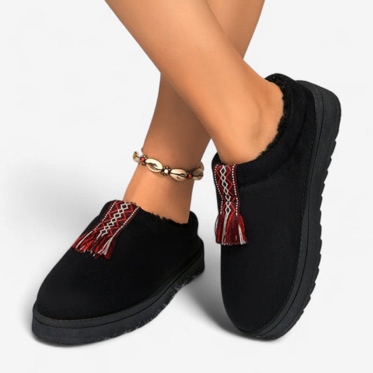 Chaussons Douillets à Semelle Plate Polaire - LuxeStyle