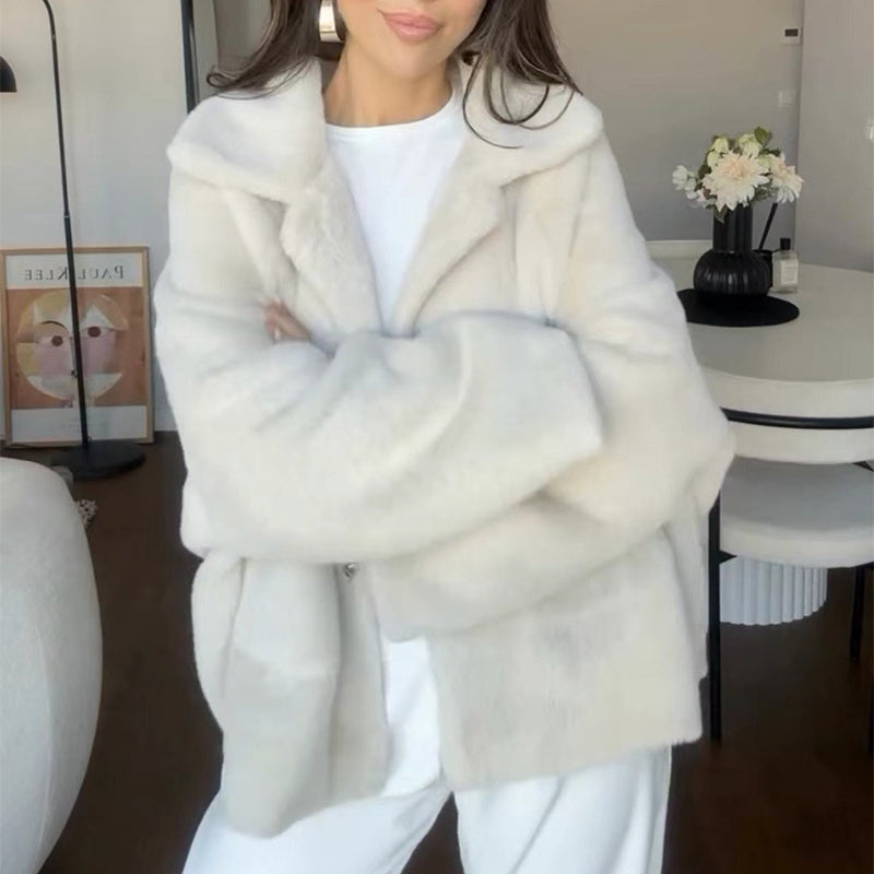 Manteau Femme Grande Taille Élégant Hiver