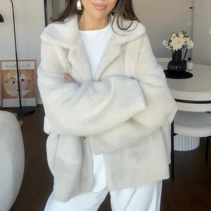 Manteau Femme Grande Taille Élégant Hiver
