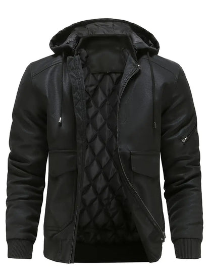Veste cuir synthétique homme tendance