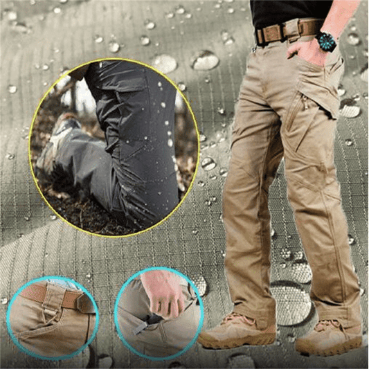 Pantalon de marche étanche pour homme avec poches latérales - LuxeStyle