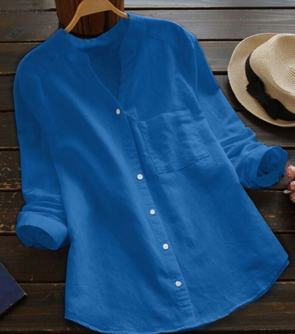 Chemise Femme Lin Confortable et Décontractée