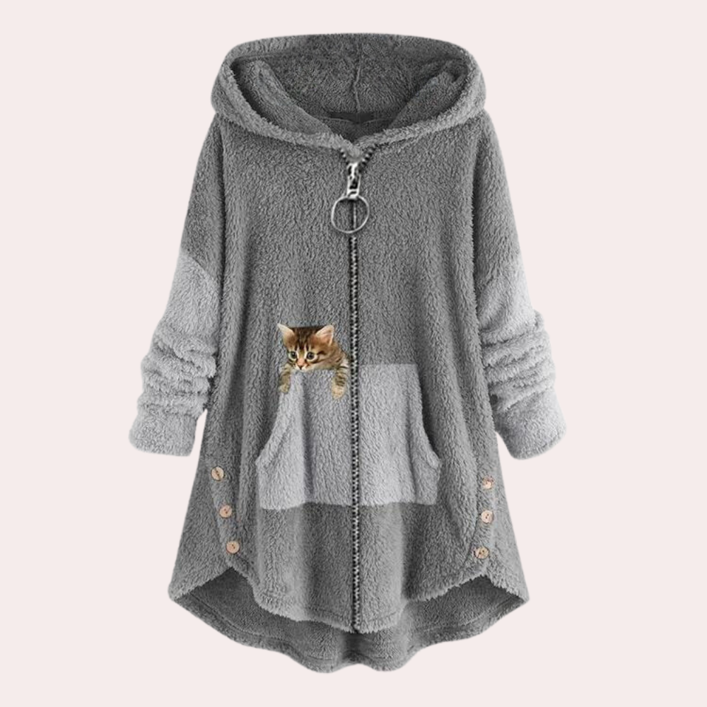MAKELINA - Sweater à Capuche Ample pour Femmes