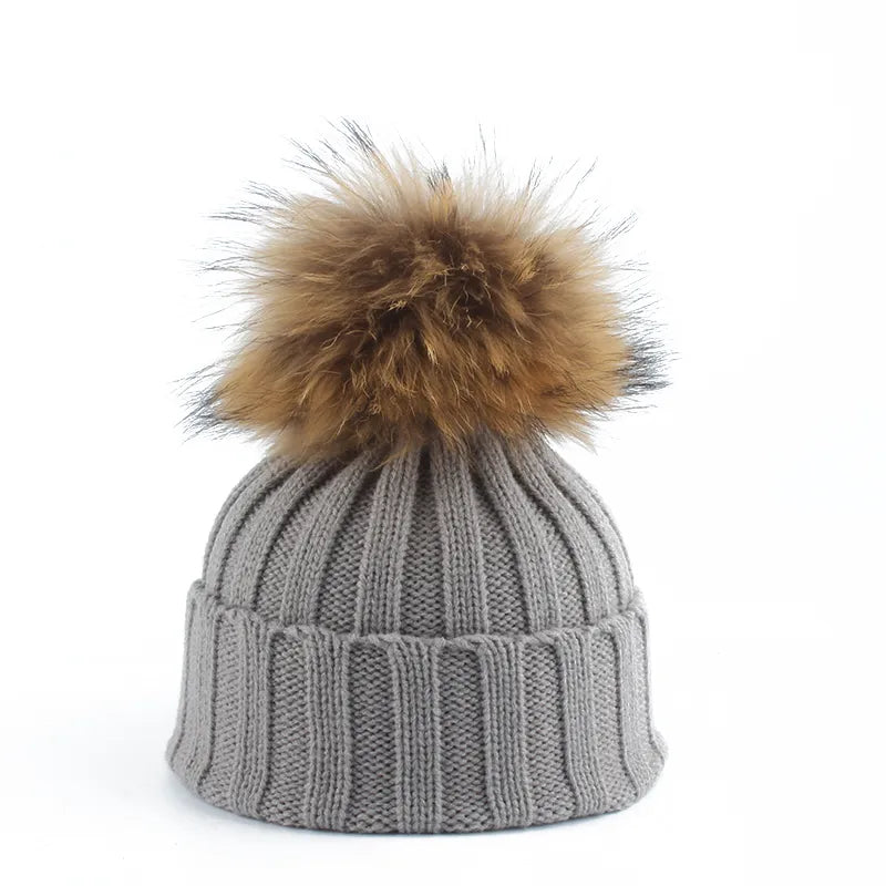 Casquette Tricotée Mouton Style Hiver