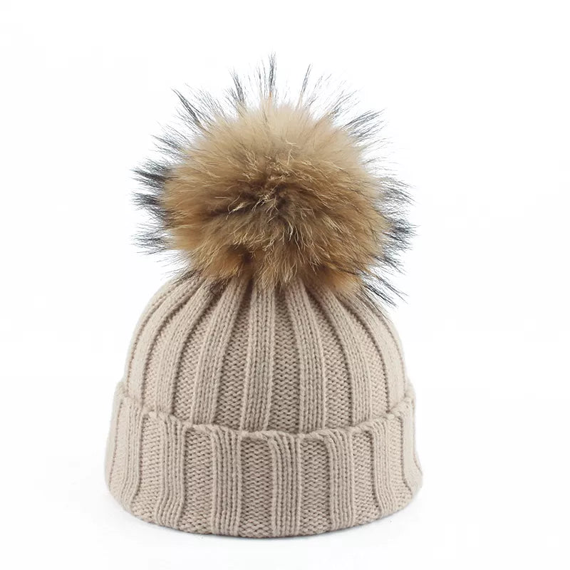 Casquette Tricotée Mouton Style Hiver - LuxeStyle