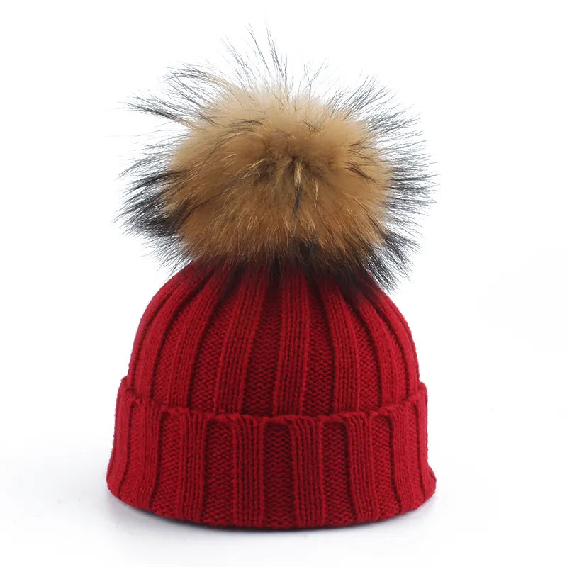 Casquette Tricotée Mouton Style Hiver