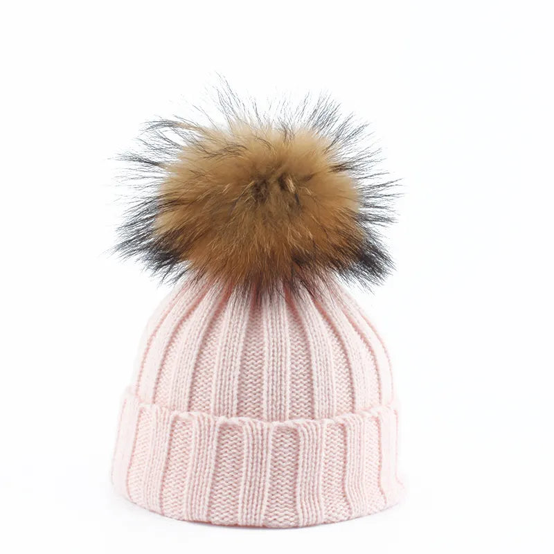 Casquette Tricotée Mouton Style Hiver
