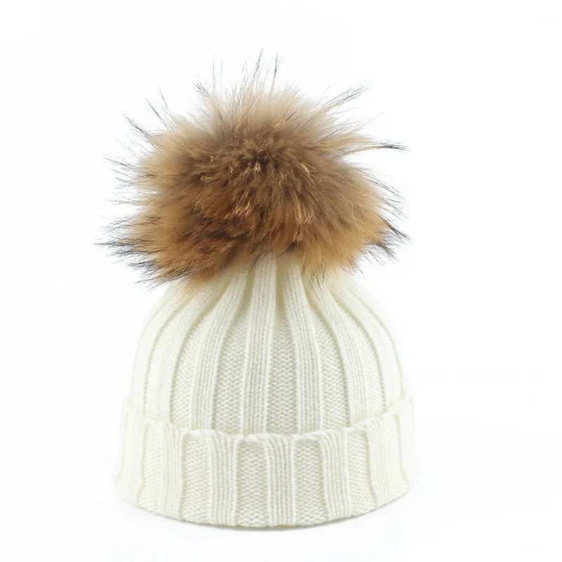 Casquette Tricotée Mouton Style Hiver