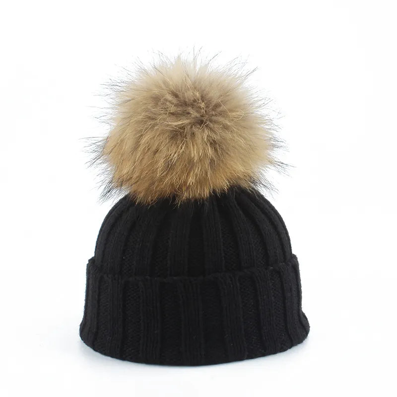 Casquette Tricotée Mouton Style Hiver