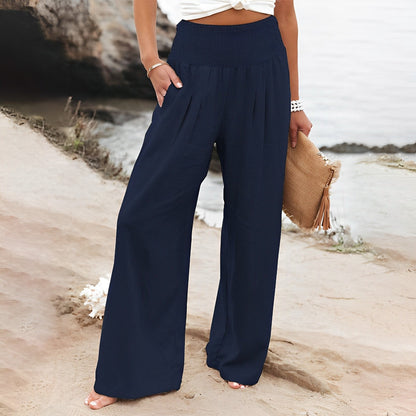 Pantalon Décontracté pour Femme avec Taille Élastique