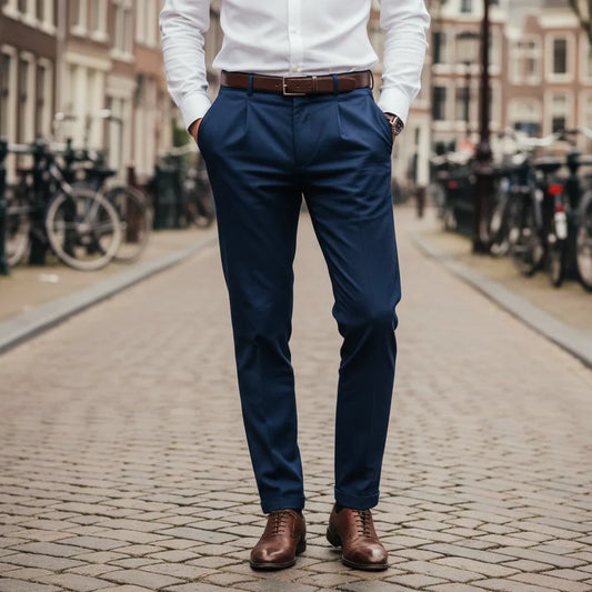 Pantalon Homme Élégant Affaires - LuxeStyle