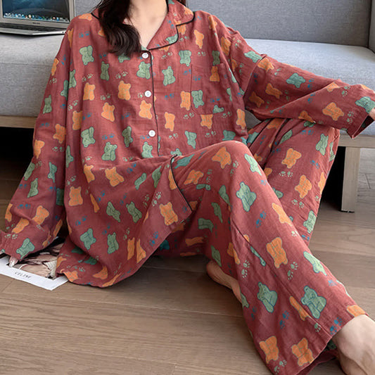 Pyjama Confortable à Imprimé Joueurs pour Femme et Homme - LuxeStyle
