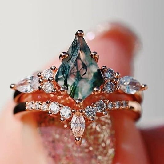Bague Élégante avec Pierre Précieuse pour Femme - LuxeStyle