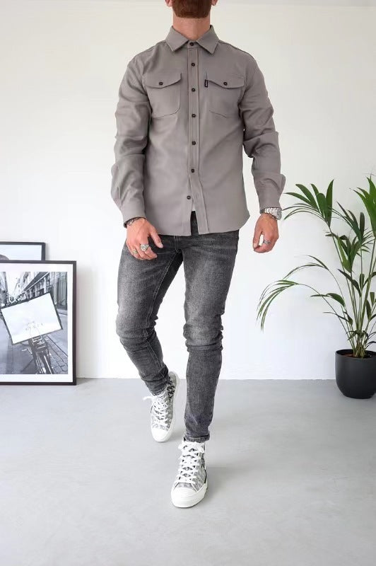 Chemise Homme Détendue Élégante