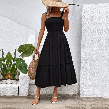 Solelia™ – Robe Midi Femme Sans Manches Confort Légèreté Estivale