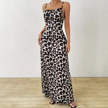 Savara™ – Robe Longue Femme Imprimé Animal Chic et Élégante