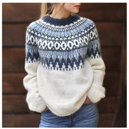Pull Femme Hiver Élégant à Manches Longues - LuxeStyle