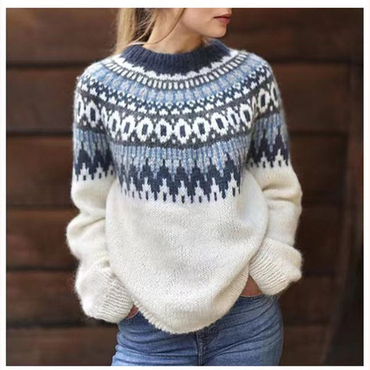 Pull Femme Hiver Élégant à Manches Longues - LuxeStyle