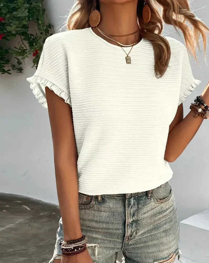 T-Shirt Décontracté Femme - Chemisier Léger Confortable - LuxeStyle