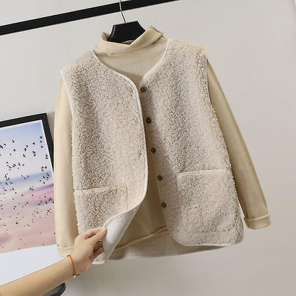 Gilet décontracté et douillet pour femme | Veston léger