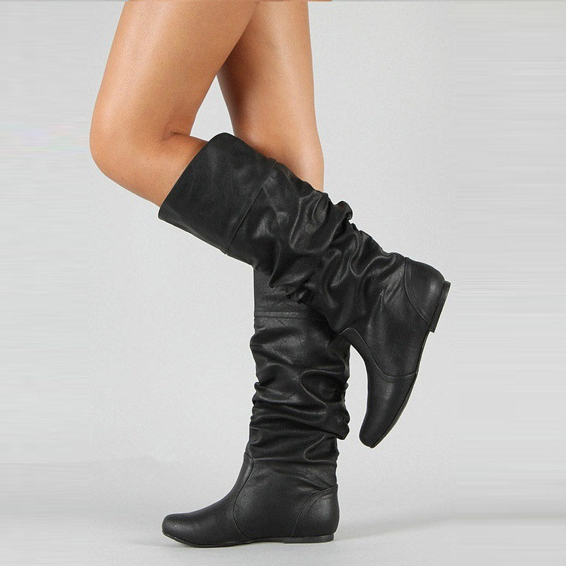 Bottes Femmes Chic Talon Plat