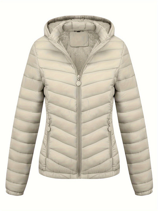 Veste Zippée Avec Poches Pour Femme | À Capuche