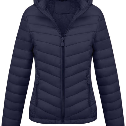 Veste Zippée Avec Poches Pour Femme | À Capuche