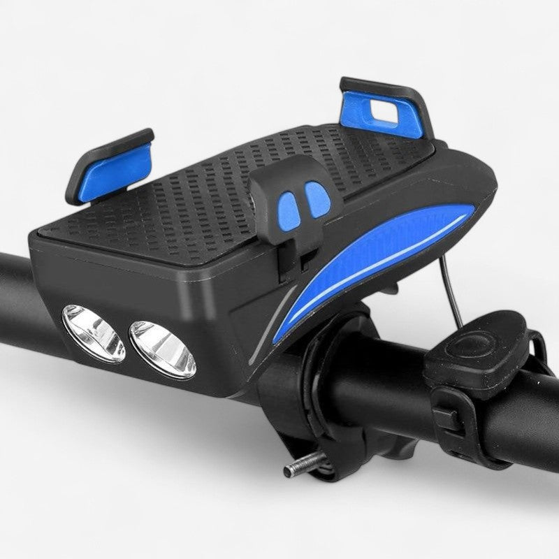 Support Vélo Téléphone LED avec Sonnette Rechargeable