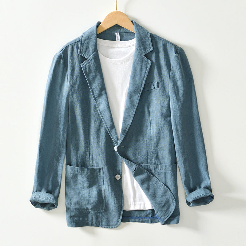 Blazer Homme Élégant - Veste Lin Légère et Raffinée