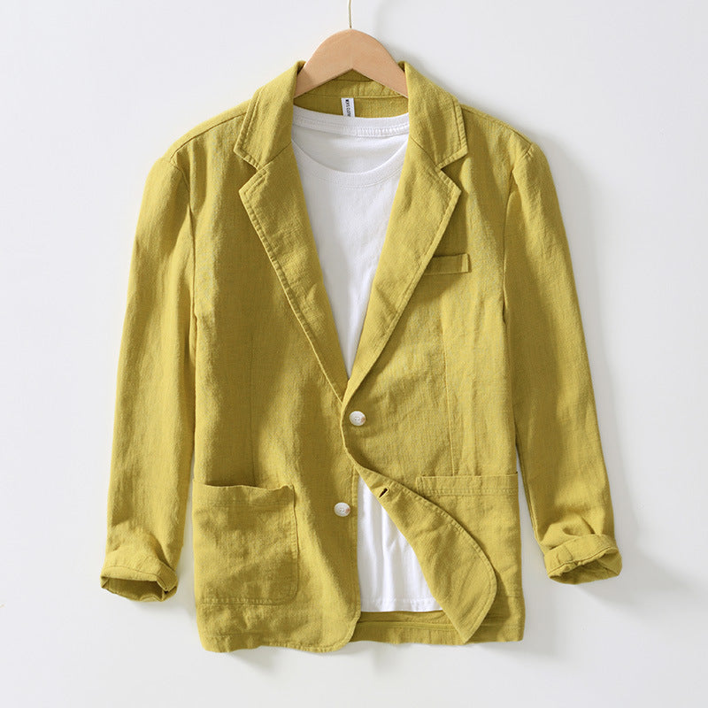 Blazer Homme Élégant - Veste Lin Légère et Raffinée