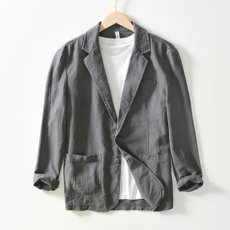 Blazer Homme Élégant - Veste Lin Légère et Raffinée