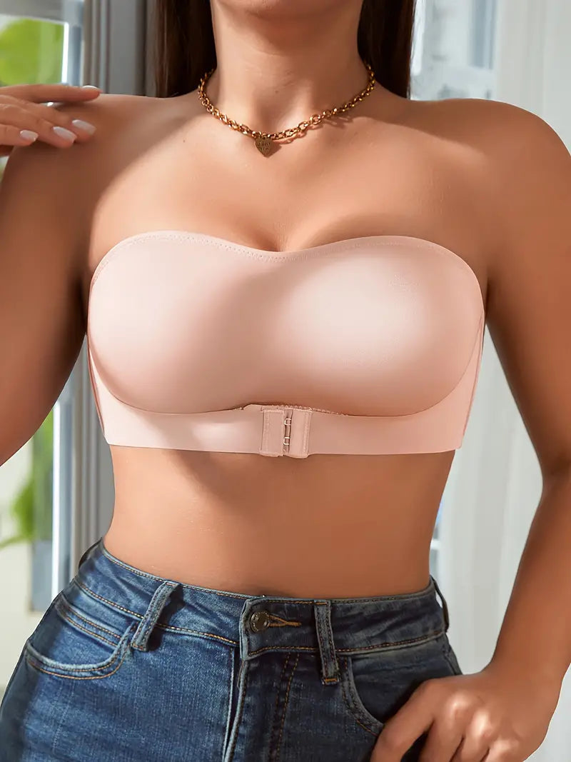 Top femme noir push-up sans bretelles