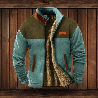 Veste en laine épaisse style tribale pour homme